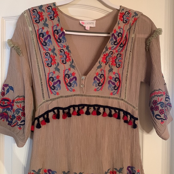 Tan maxi dress - Picture 2 of 8